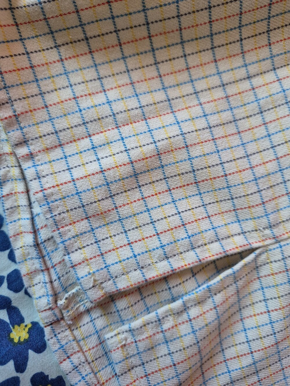 Urban Outfitters Pastel Yellow and Light Blue Plaid Mini Skirt - Picture 4 of 4